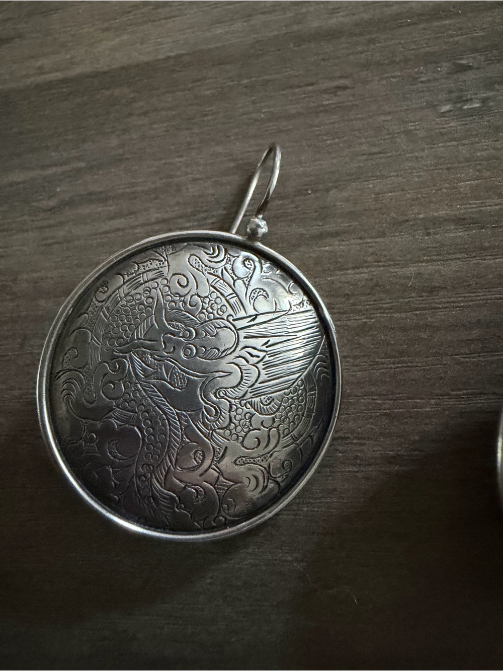 Silpada Etched Dragon Earrings - Picture 3 of 6